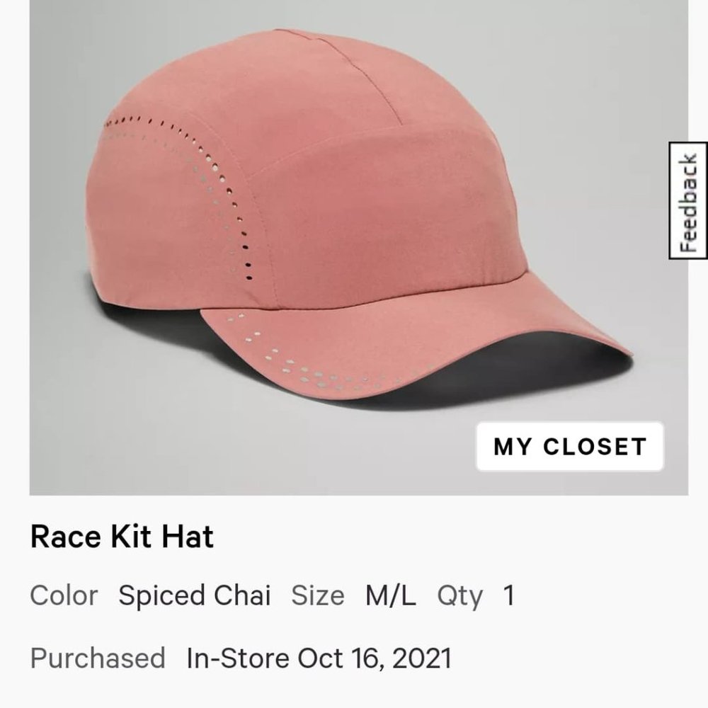 Lululemon Race Kit Hat Spiced Chai